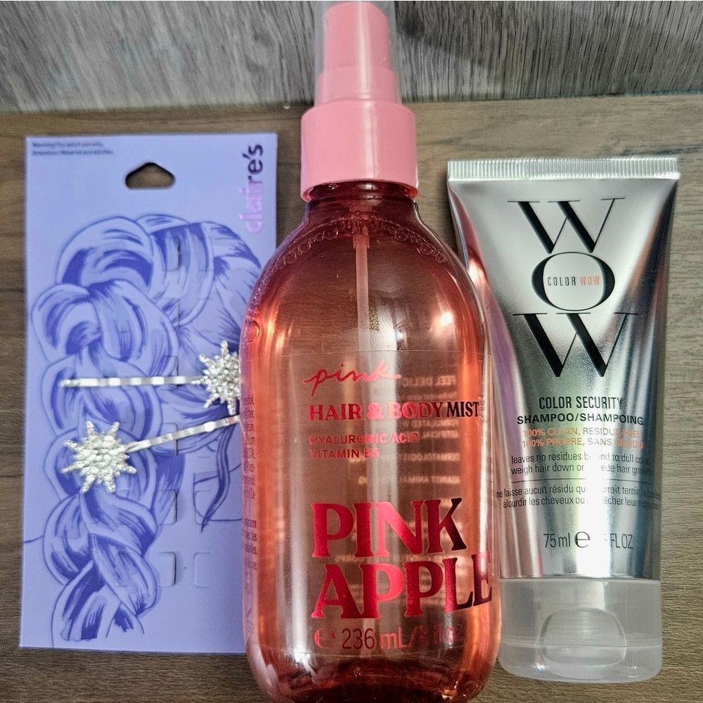 PINK By VICTORIA'S SECRET, COLORWOW, & CLAIRES HAIR BUNDLE!